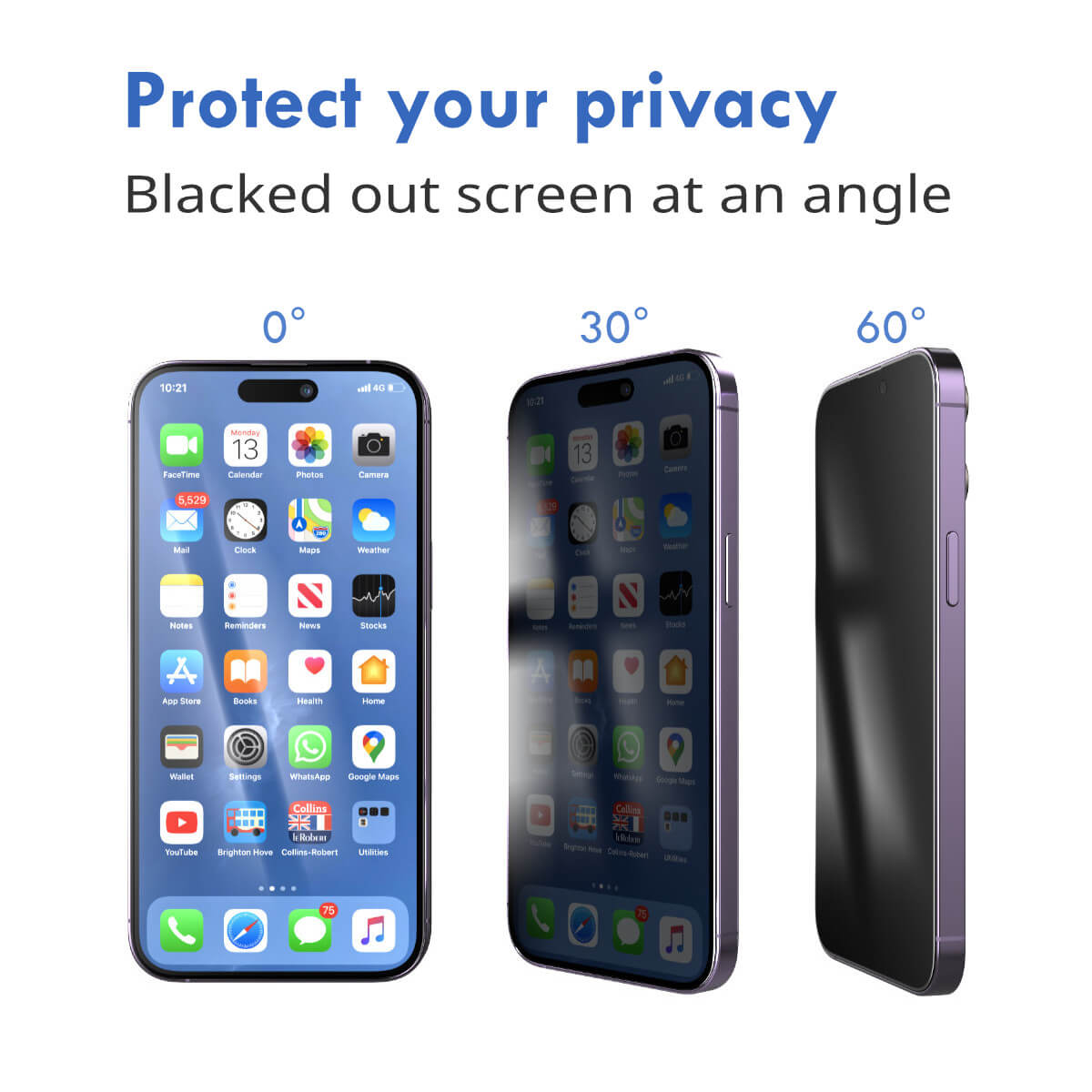 2x Hugmie iPhone 11 Pro/X/XS Privacy Screen Protector