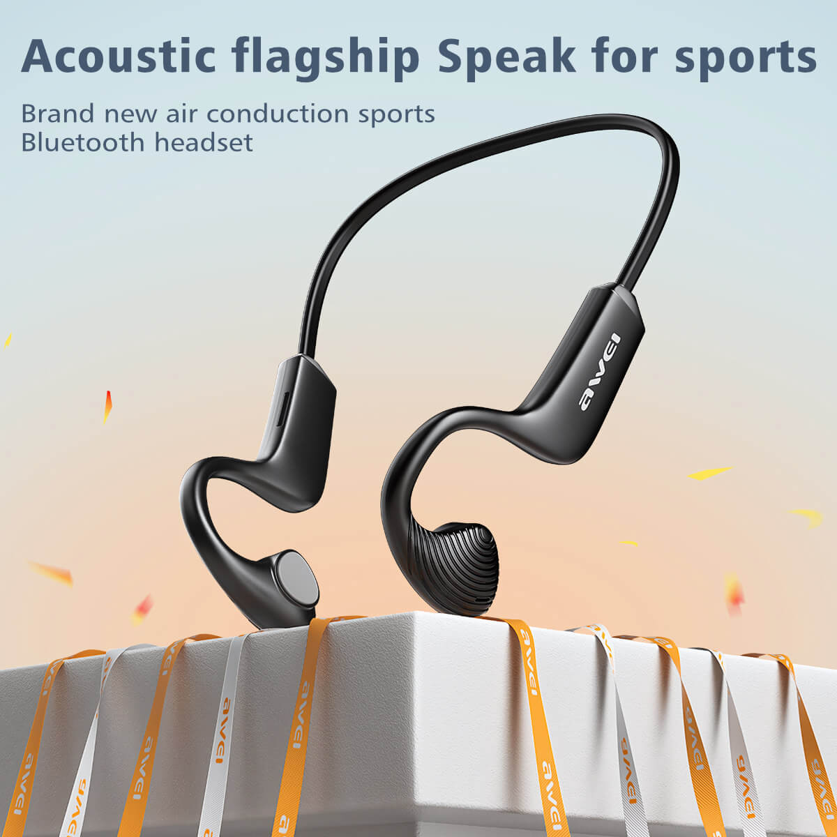 AWEI A896BL Air Conduction Sports Wireless Headsets - Hugmie