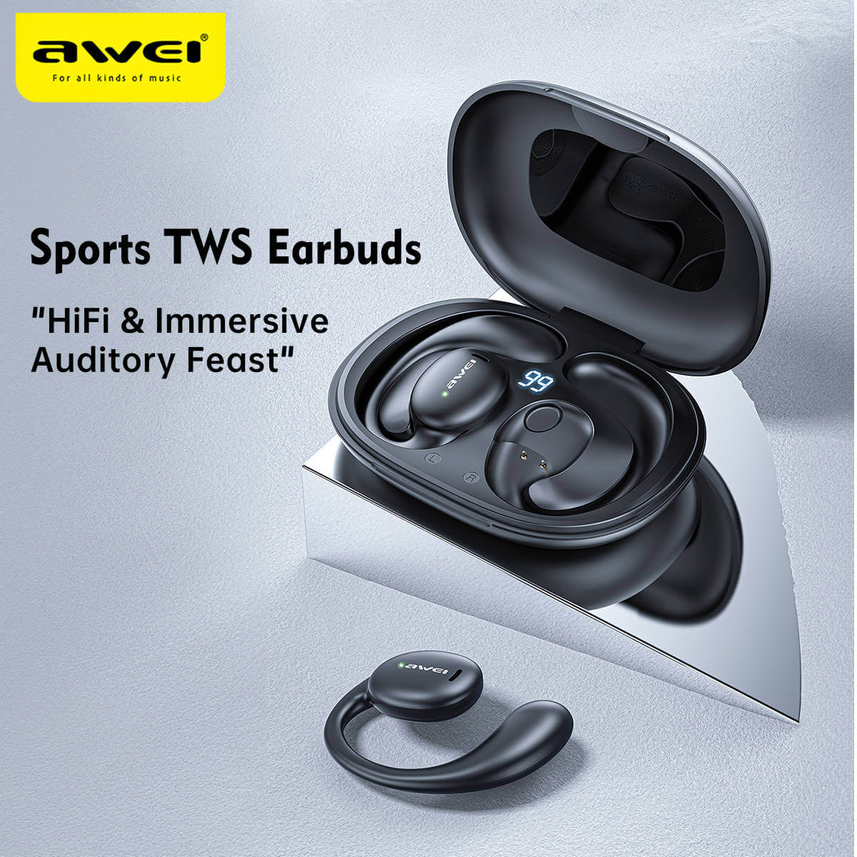 AWEI T80 Sports TWS Wireless Earbuds - Hugmie