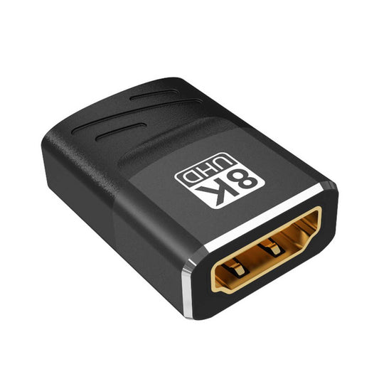 COTECi 8K HDMI Adapter Female to Female with gold-plated connectors for high-resolution video transmission. Compact and durable design for seamless connectivity.