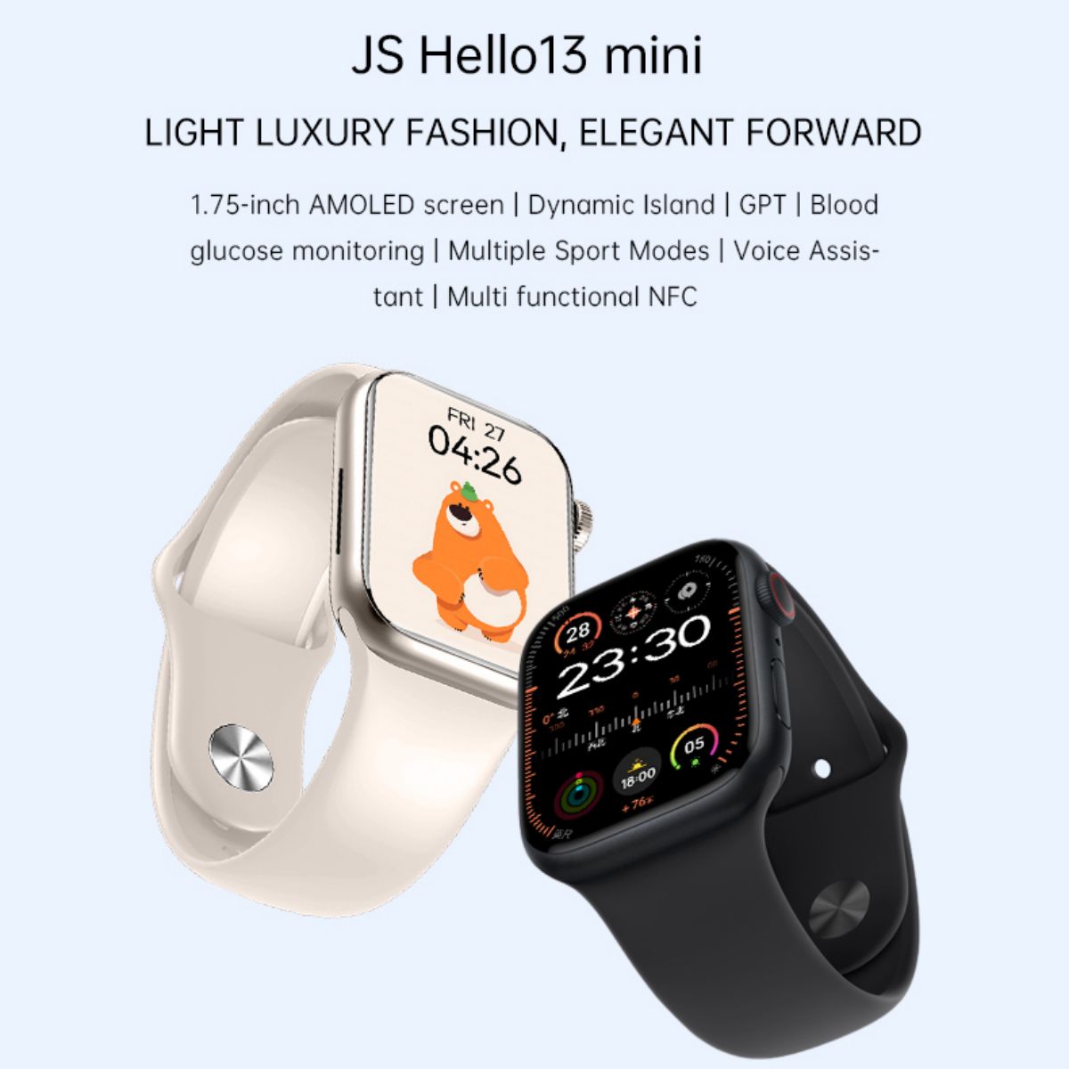 JS Hello13 Mini Smart Watch - Hugmie