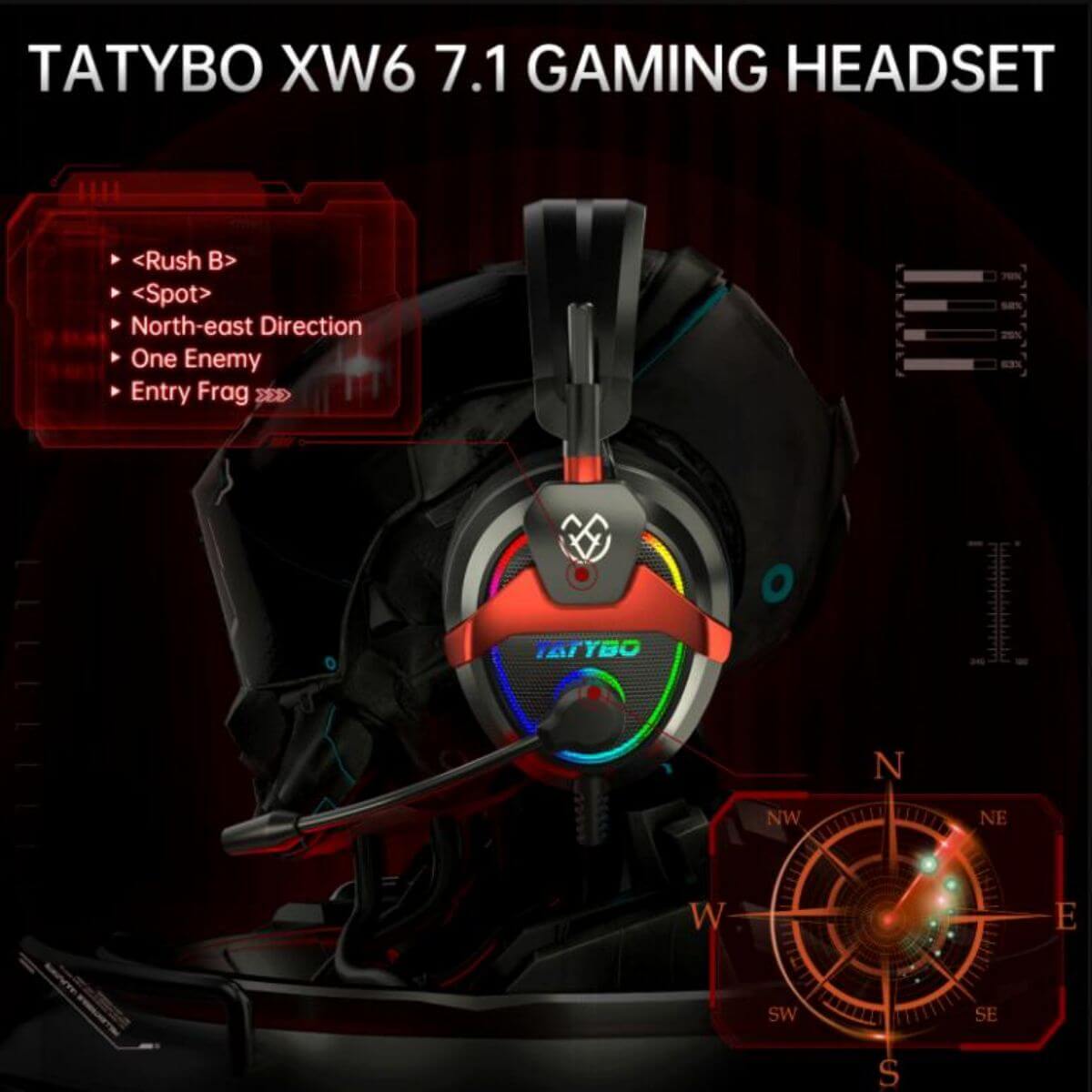 Tatybo XW6 Gaming Headsets-Hugmie