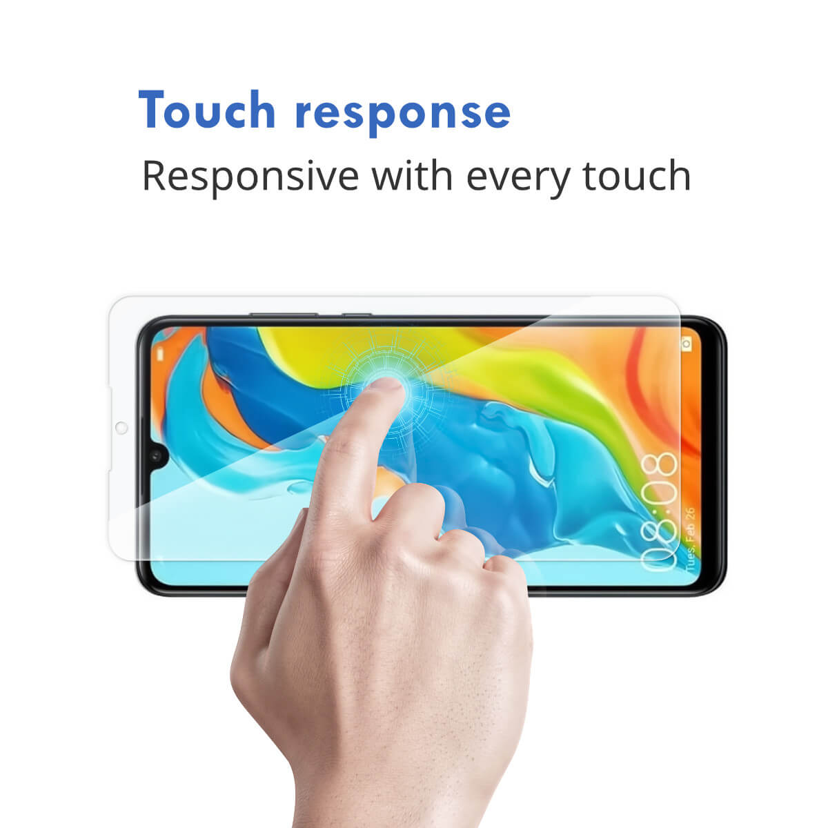 2 Pack Huawei P Smart Z Glass Screen Protector | Hugmie 