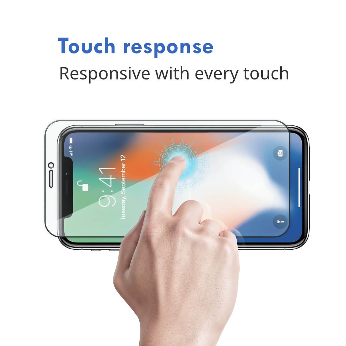 2x Hugmie iPhone 11/XR Full Coverage Screen Protector