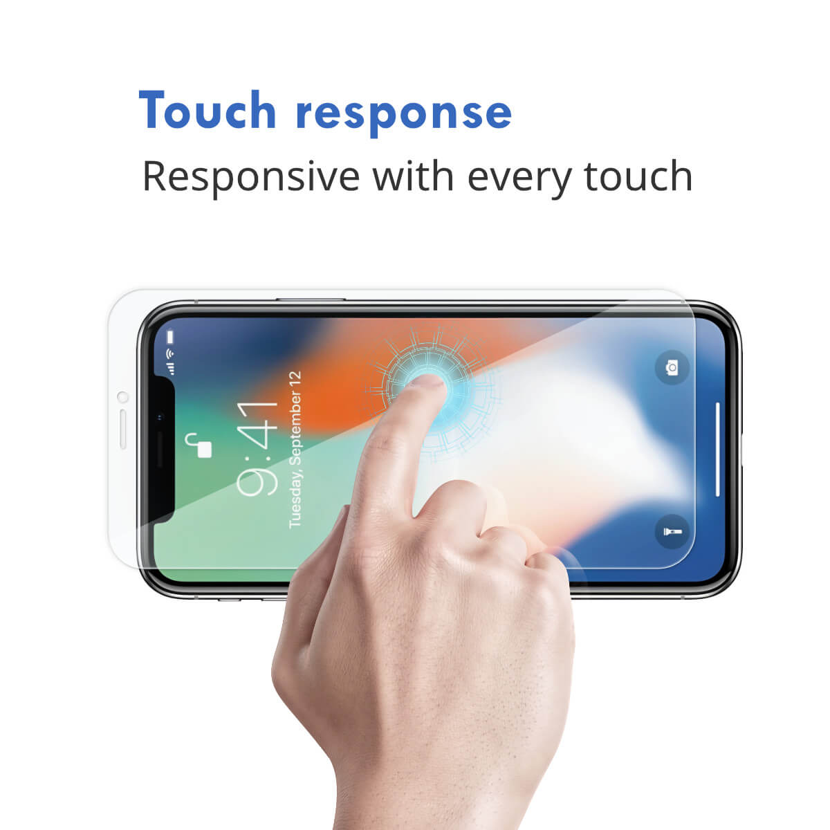 2 Pack Hugmie iPhone 12/12 Pro Glass Screen Protector