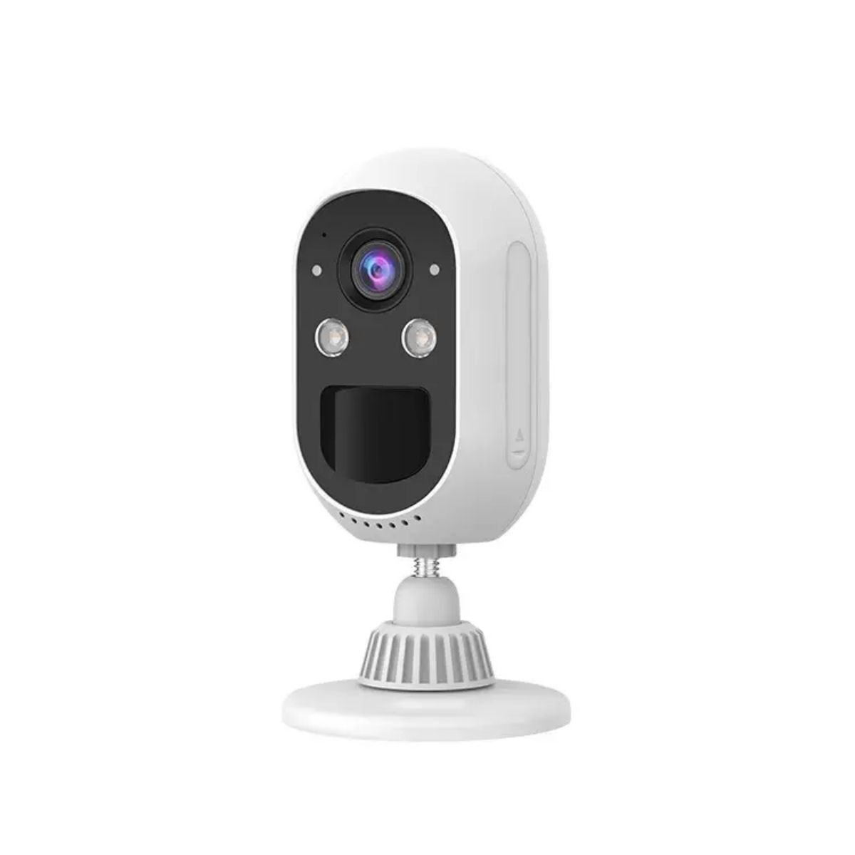 LP001 Wireless Security Camera with HD night vision, motion detection, and two-way audio. Battery-powered and solar-compatible for outdoor use.