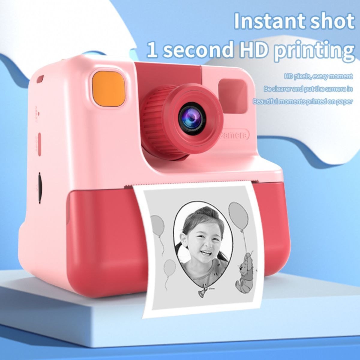 CP09 Kids Camera Instant Print 1080P with Zero Ink - Hugmie