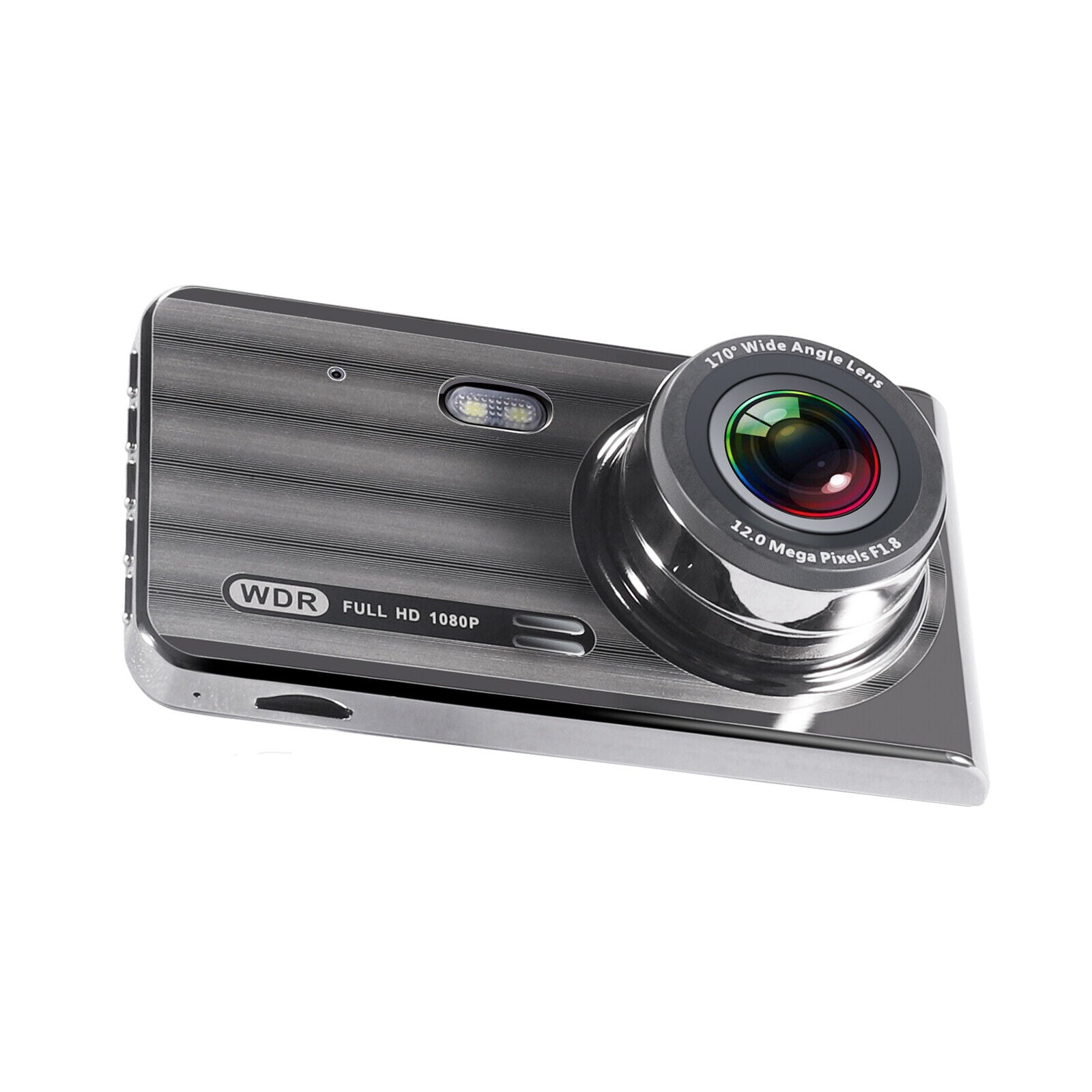 T719TP Car Dash Cam with a 170-degree wide-angle lens and WDR technology. Captures high-quality 1080P footage for enhanced road safety.