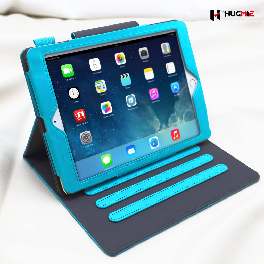 iPad 5/6/7/8 Leather Folio Case Sensation Series | Hugmie