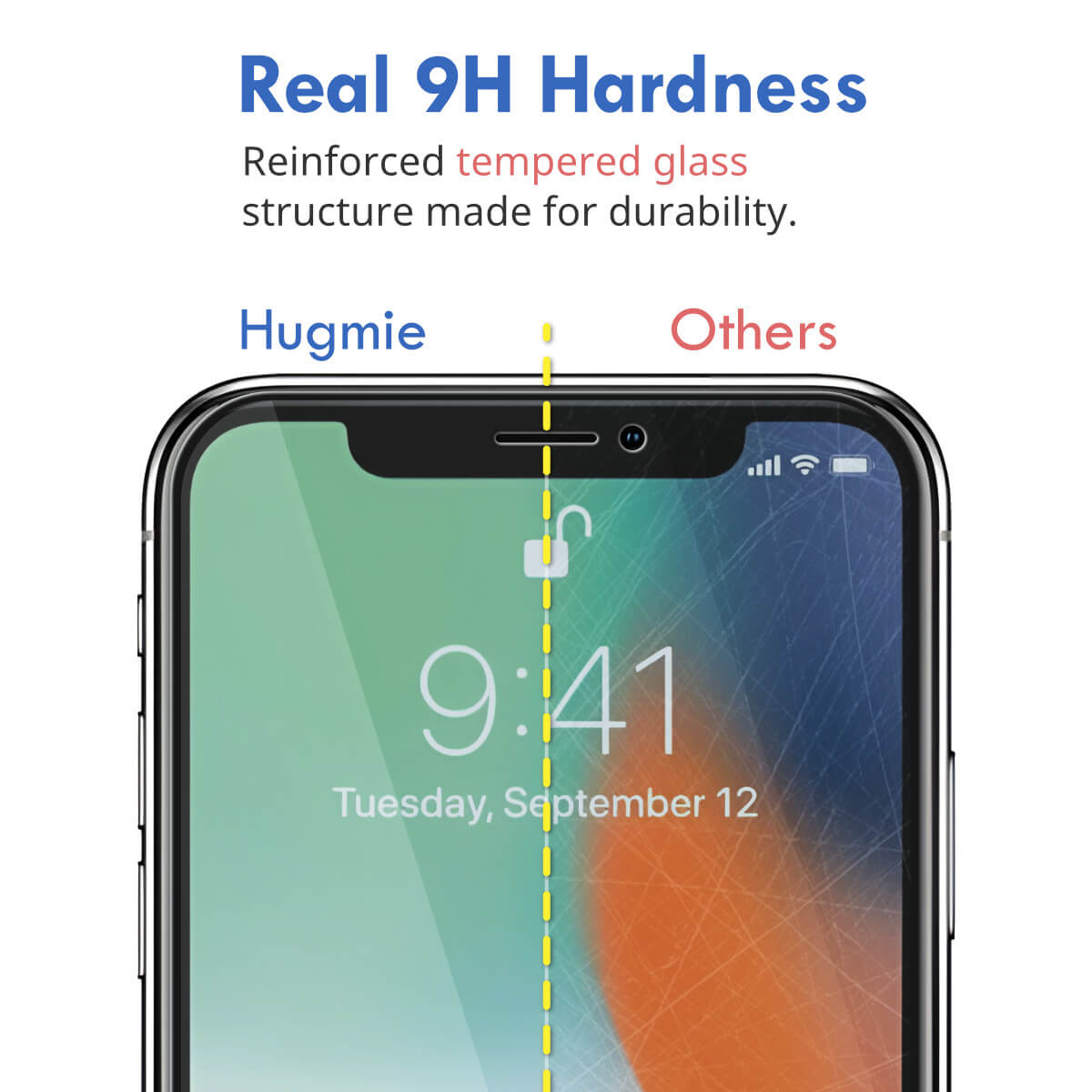 2 Pack Hugmie iPhone 13 Mini Privacy Screen Protector
