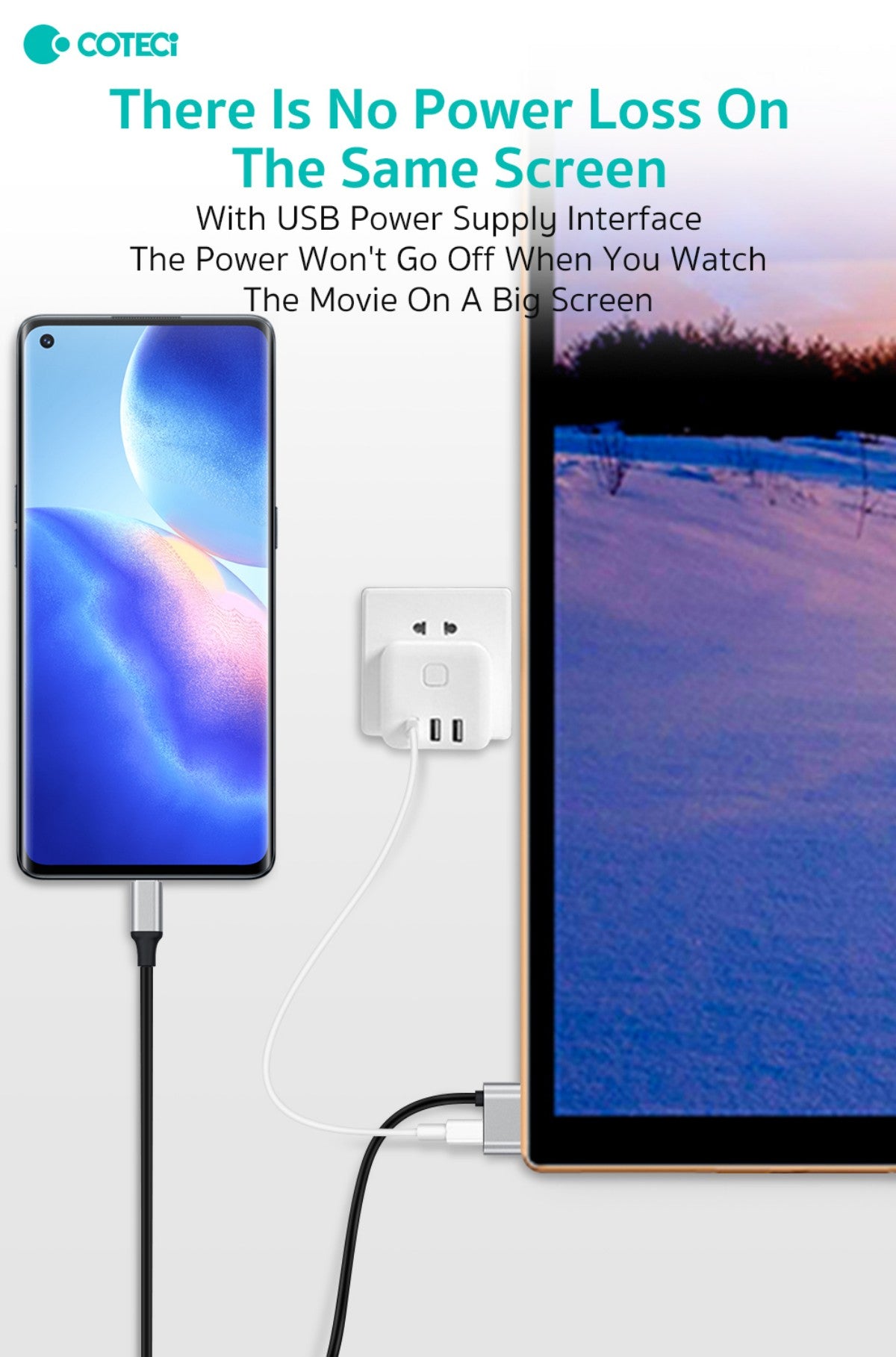 COTECi 33025 USB-C to HDMI 4K30Hz 2m