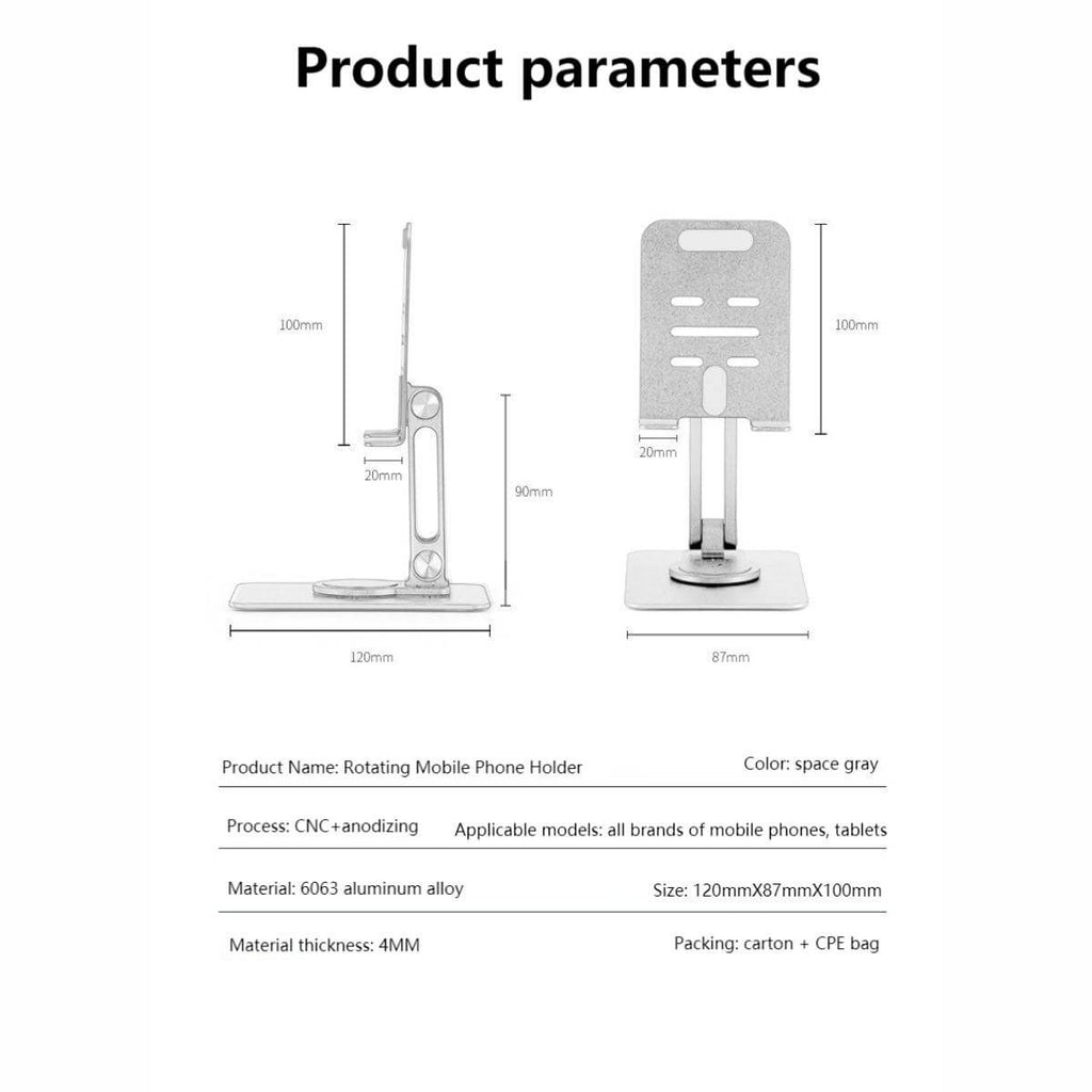 360 Degree Rotating Adjustable Phone Stand