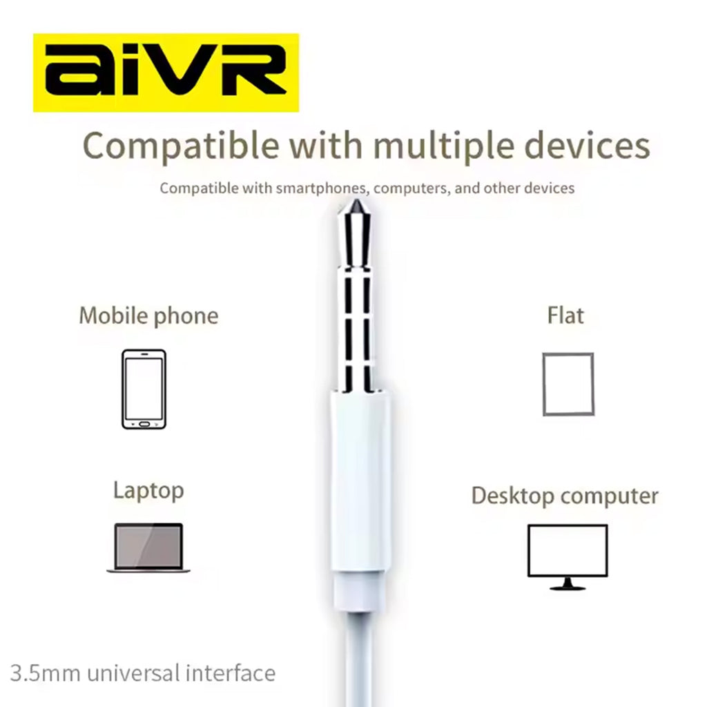 AIVR H106 Wired In-ear Headphones - Hugmie