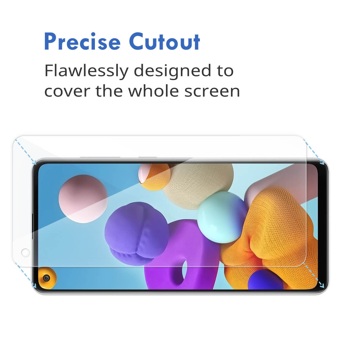 2 Pack Hugmie Samsung Galaxy A21s Glass Screen Protector