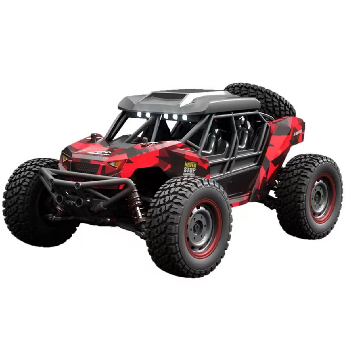 4 Wheel Drive Remote Control Off-Road Vehicle Red - WBRC-W105