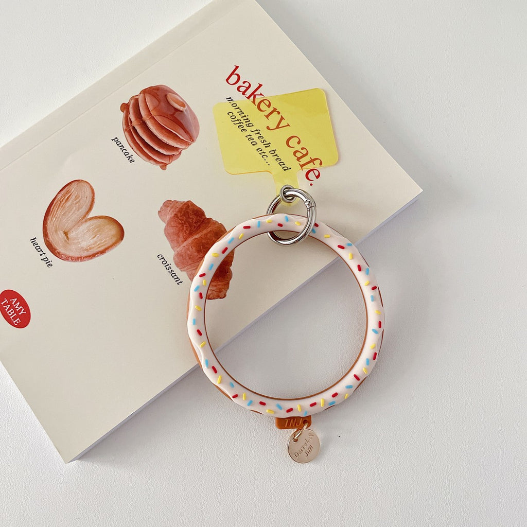 Cute Donut Universal Silicone Phone Wrist Lanyard - Hugmie