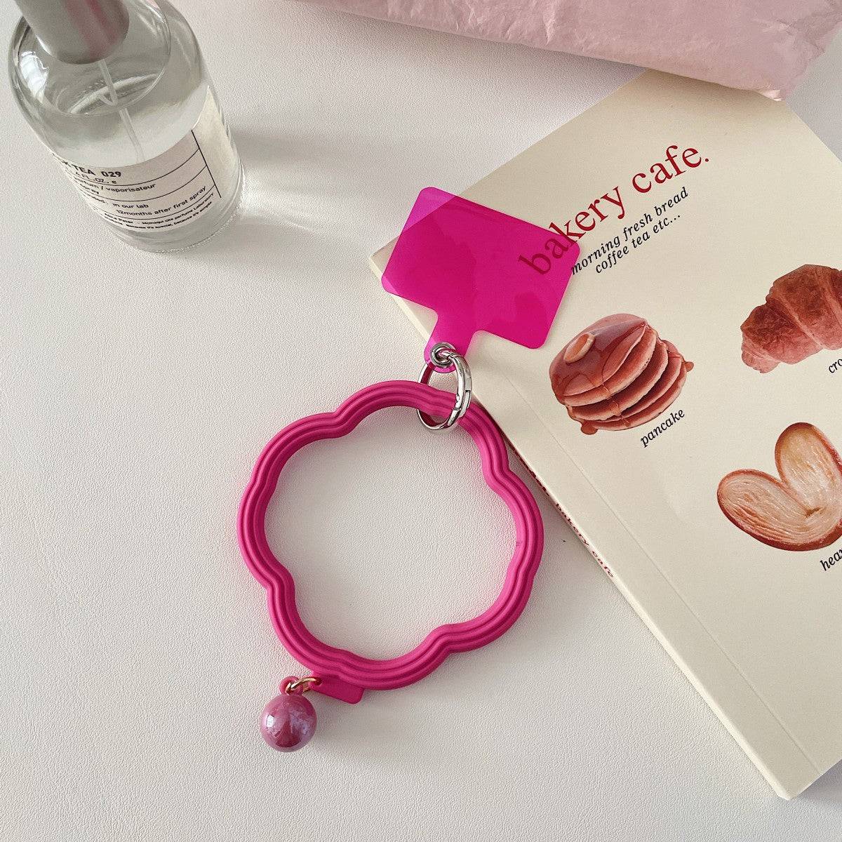 Colorful Wavy Hoop Universal Silicone Phone Wrist Lanyard - Hugmie