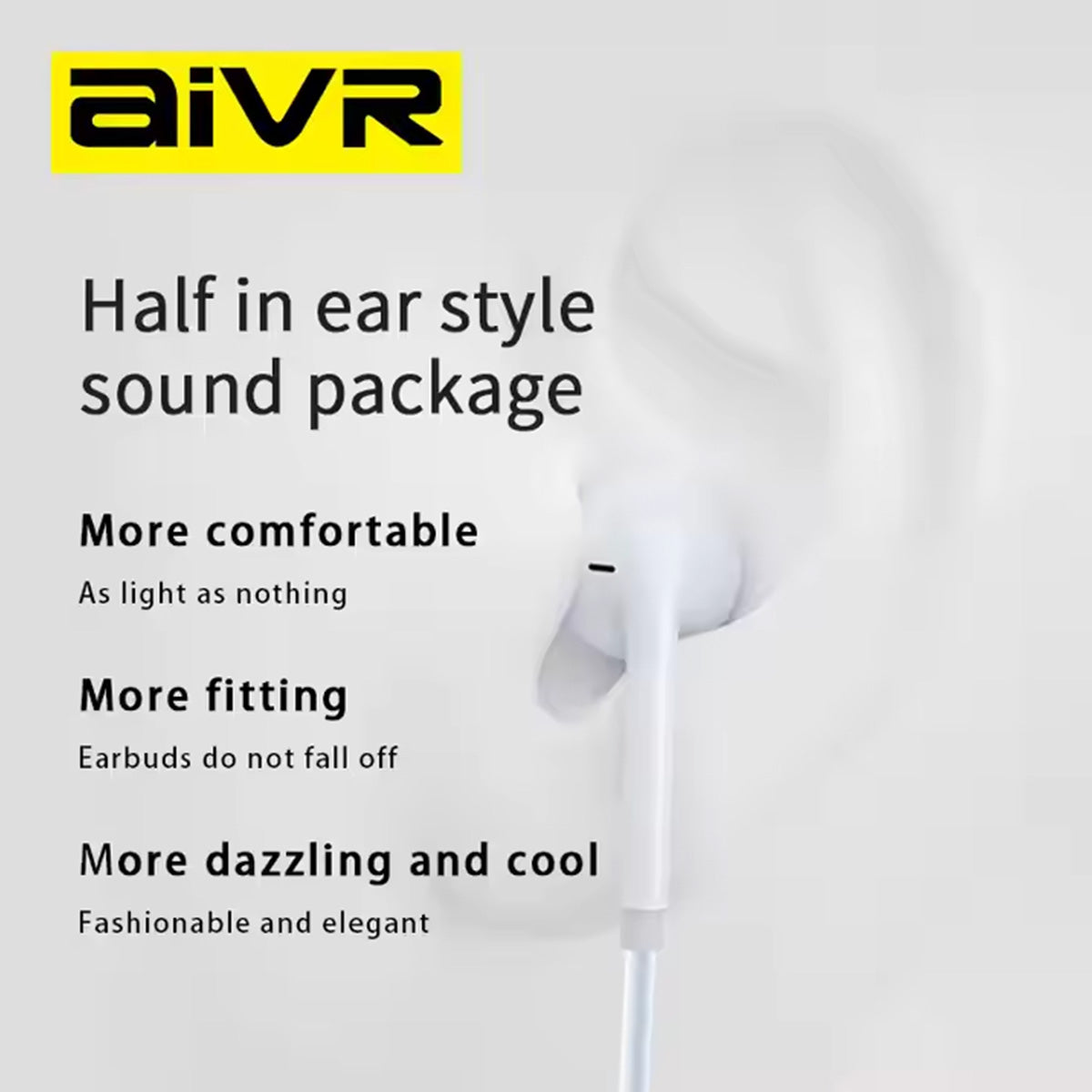 AIVR H106 Wired In-ear Headphones - Hugmie