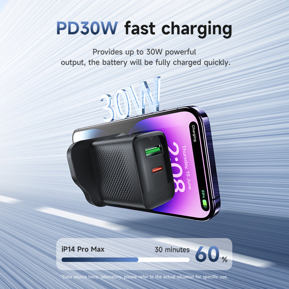 ACEFAST A99 PD30W GaN (USB-C+USB-A) Charger