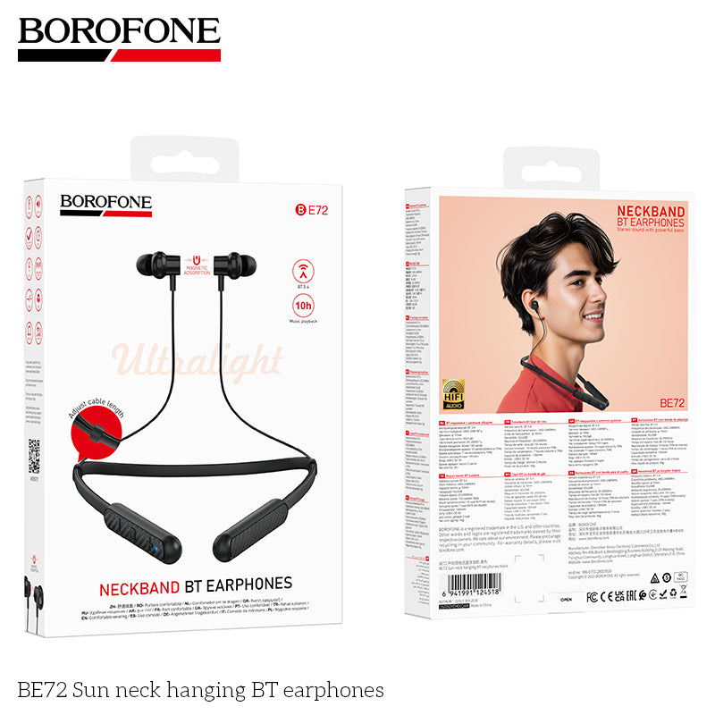 BOROFONE BE72 Sun Neck Hanging Bluetooth Earphones