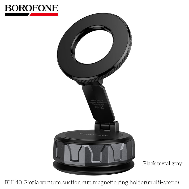BOROFONE BH140 Gloria Vacuum Suction Cup Magnetic Phone Holder