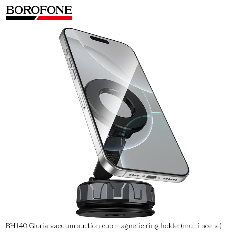 BOROFONE BH140 Gloria Vacuum Suction Cup Magnetic Phone Holder