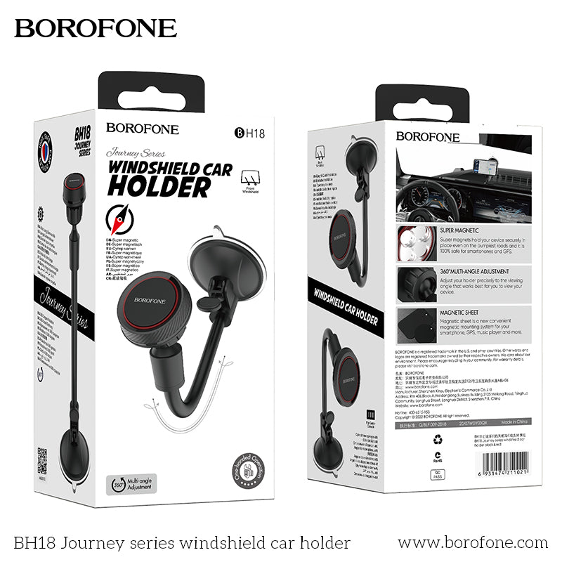 BOROFONE BH18 Jouirney Series Windshield Car Phone Holder