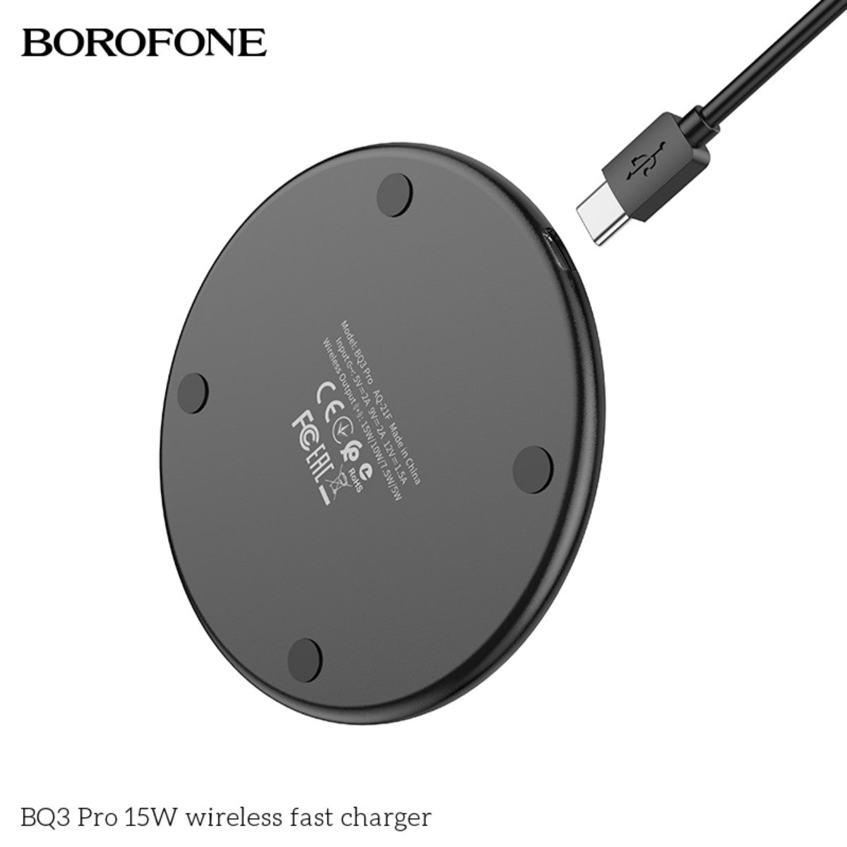 BOROFONE BQ3 Pro 15W Wireless Fast Charger
