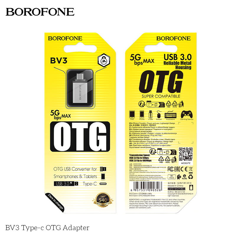 BOROFONE BV3 Type-C OTG Adapter