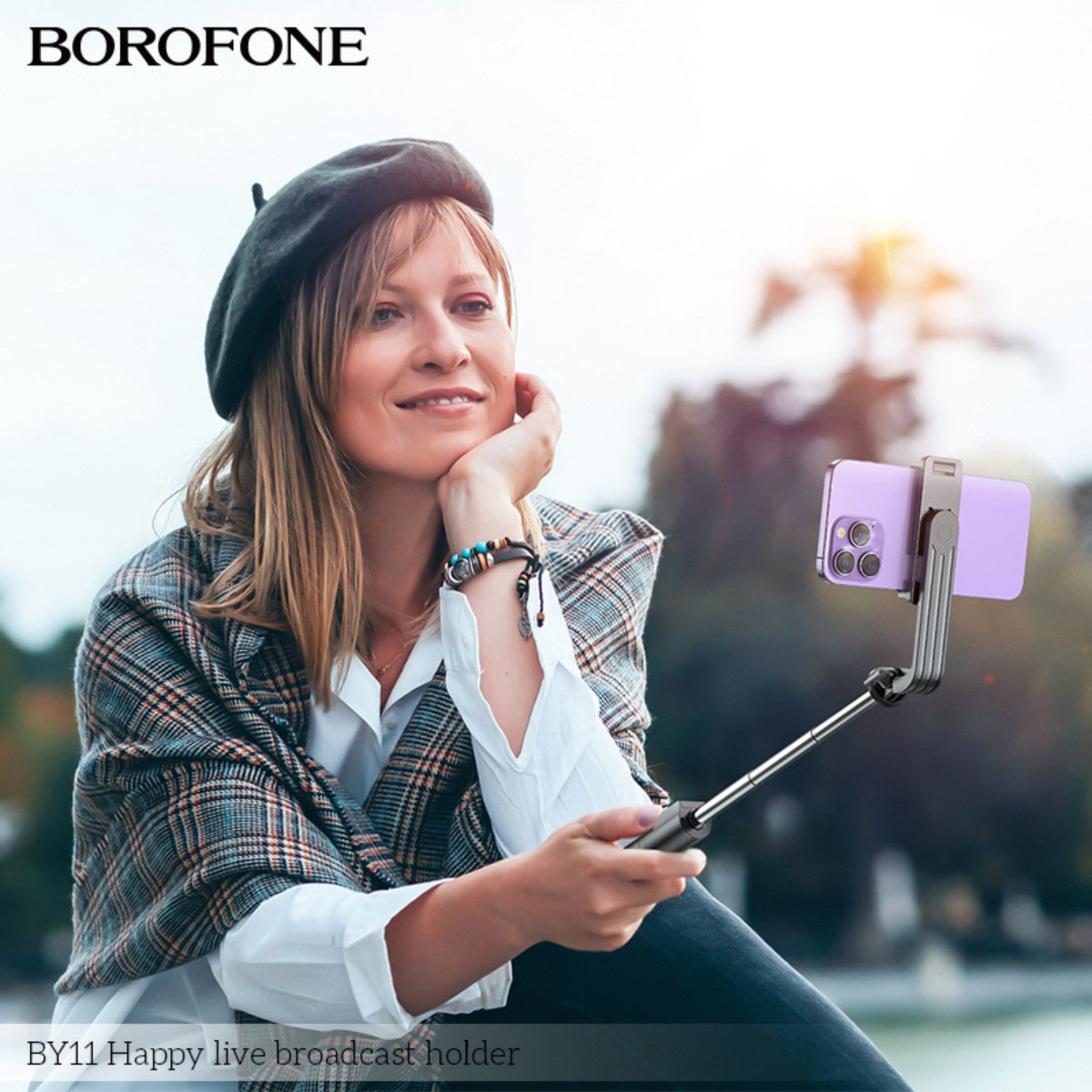 BOROFONE BY11 Happy Live Broadcast Phone Holder