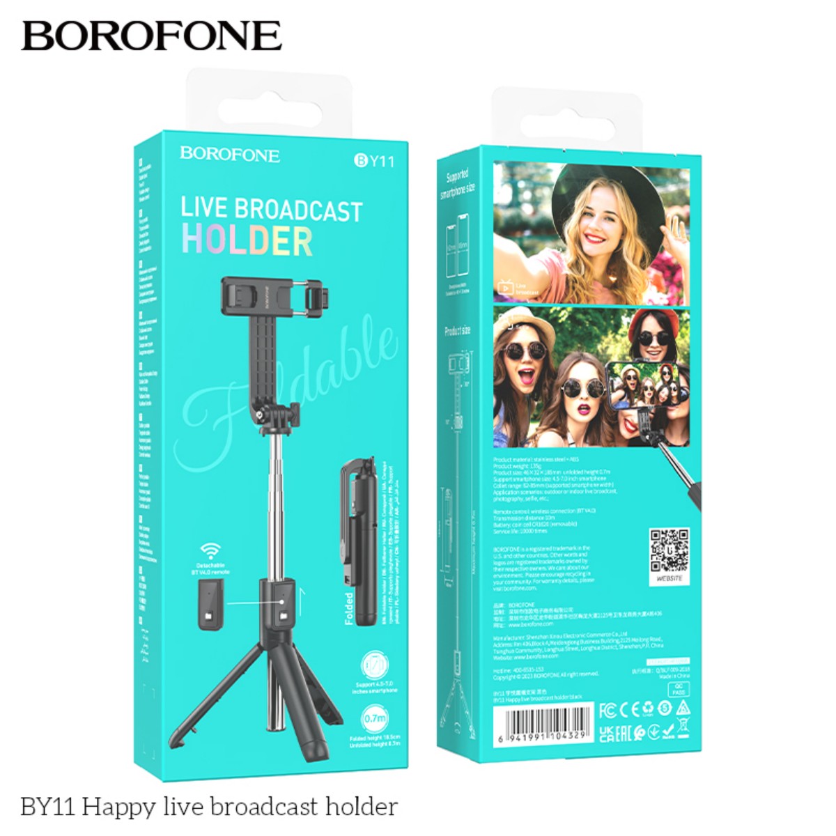 BOROFONE BY11 Happy Live Broadcast Phone Holder