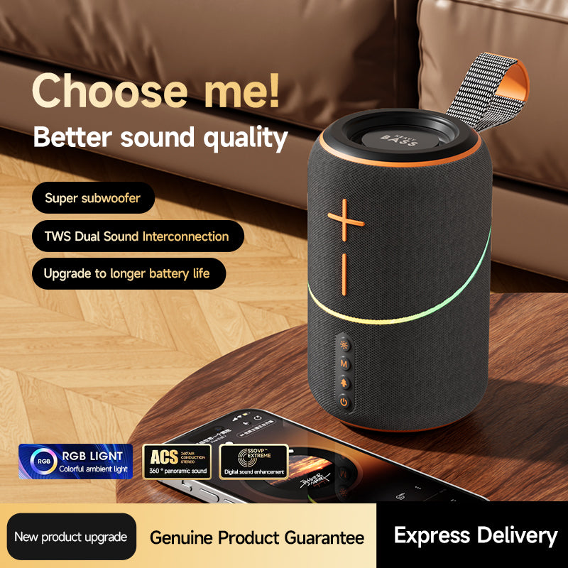 BASS-07 Small Steel Cannon Bluetooth Speaker
