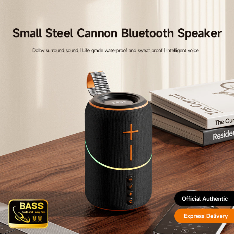 BASS-07 Small Steel Cannon Bluetooth Speaker