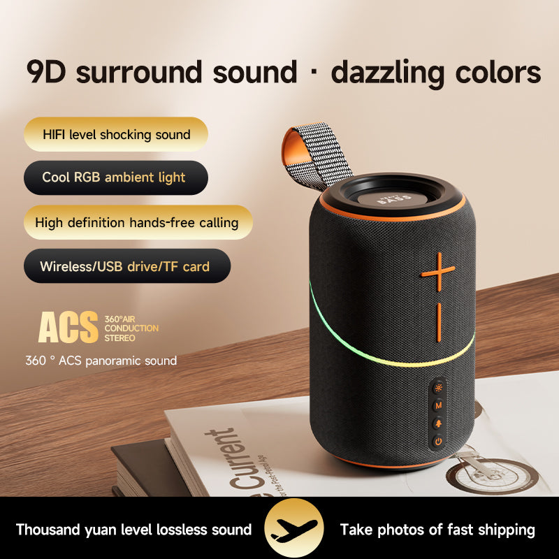 BASS-07 Small Steel Cannon Bluetooth Speaker