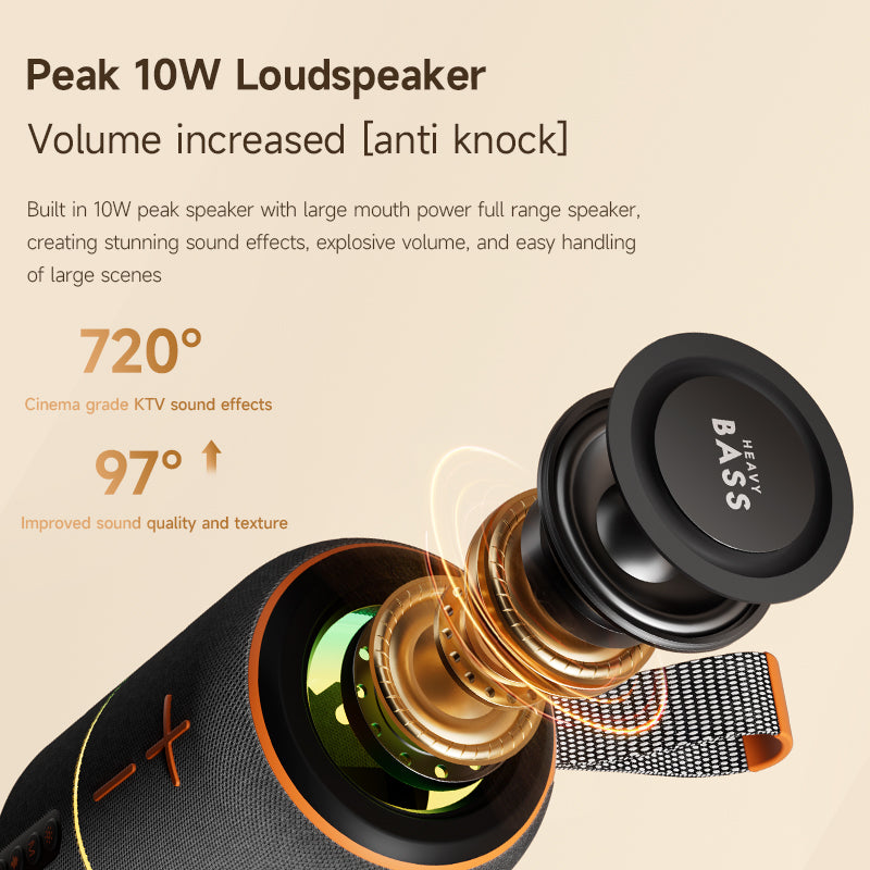 BASS-07 Small Steel Cannon Bluetooth Speaker