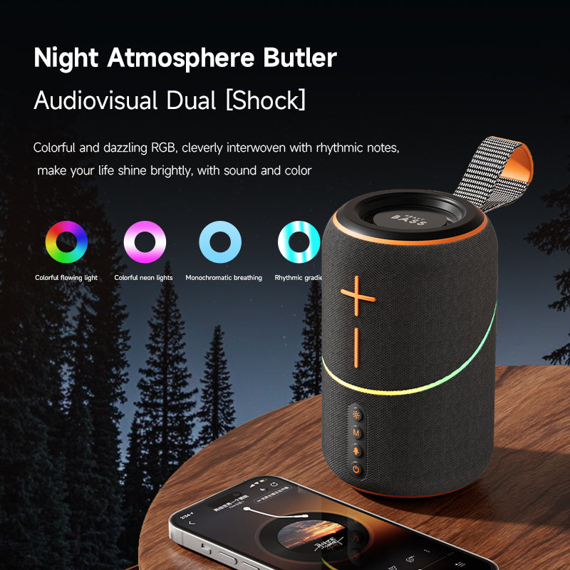 BASS-07 Small Steel Cannon Bluetooth Speaker