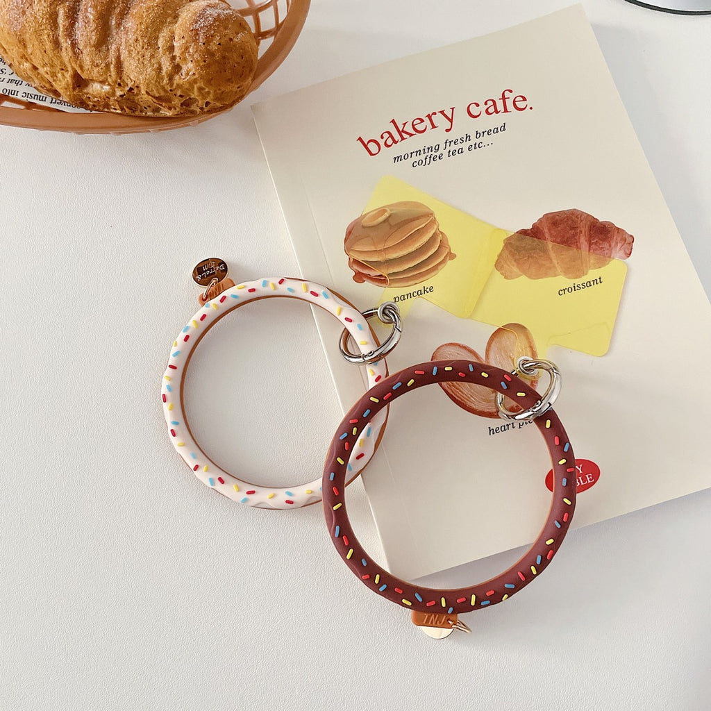 Cute Donut Universal Silicone Phone Wrist Lanyard - Hugmie