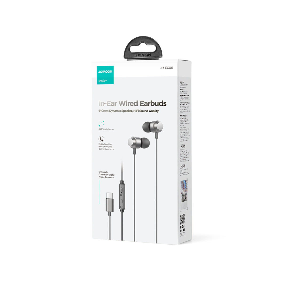 JOYROOM JR-EC06 Type-C In-Ear Wired Earbuds