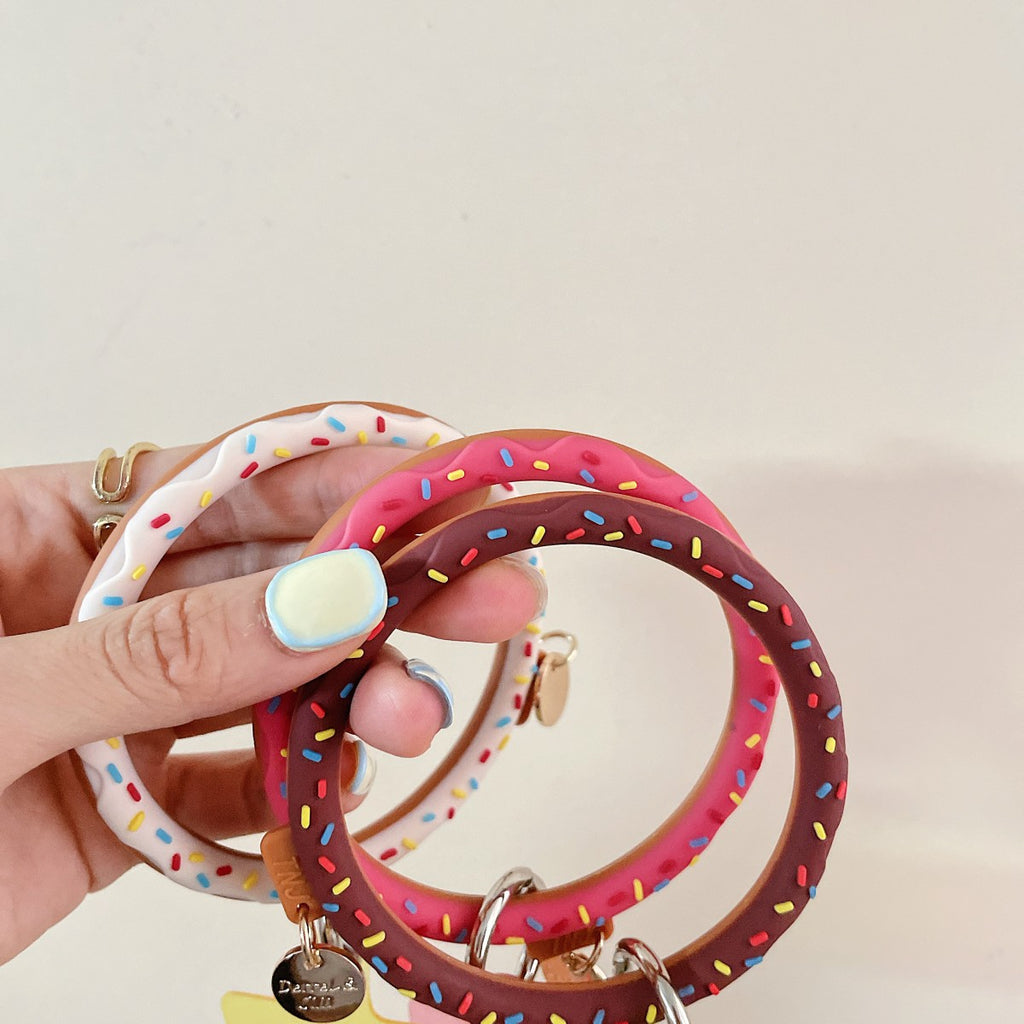 Cute Donut Universal Silicone Phone Wrist Lanyard - Hugmie