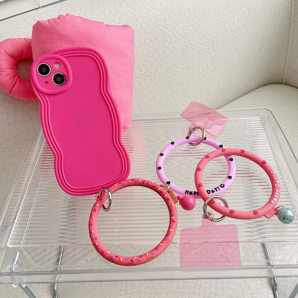 Cute Donut Universal Silicone Phone Wrist Lanyard - Hugmie