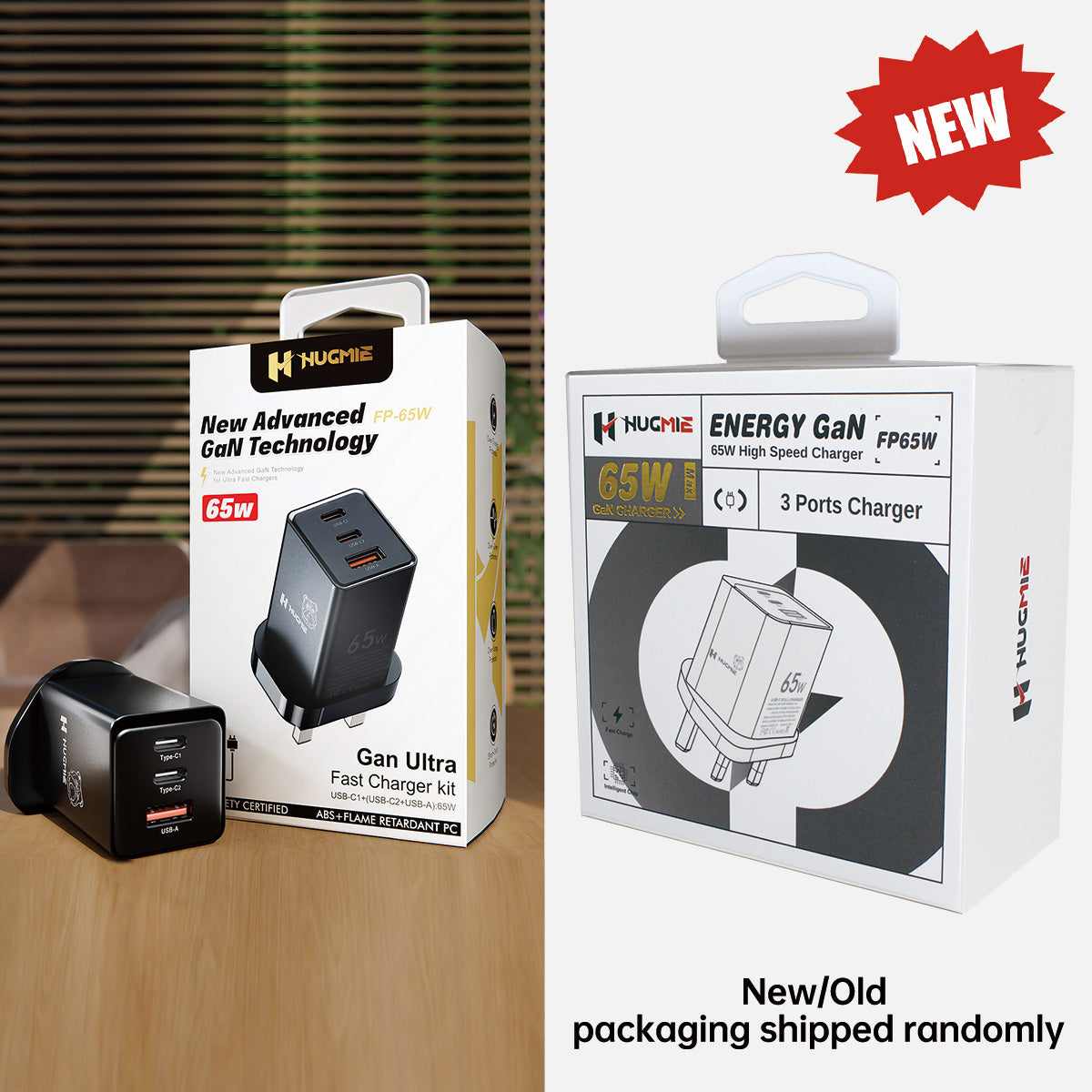 Hugmie® FP-65W GaN USB C Fast Charger