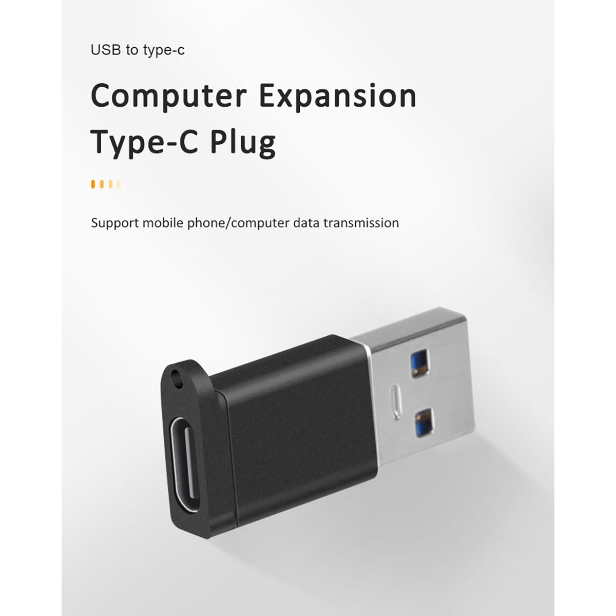 FT-ADA18 USB Adapter for computer expansion, supports USB to Type-C data transmission for mobile phones and PCs.