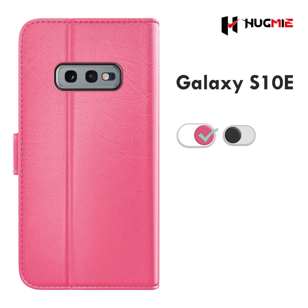 Samsung Galaxy S10E Classic Series Folio (Black/Hotpink) - Hugmie