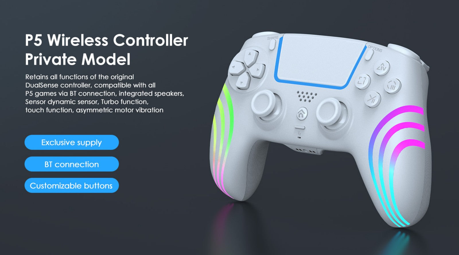 HS-PS5230 PS5 Wireless Controller