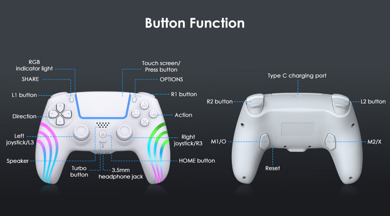HS-PS5230 PS5 Wireless Controller