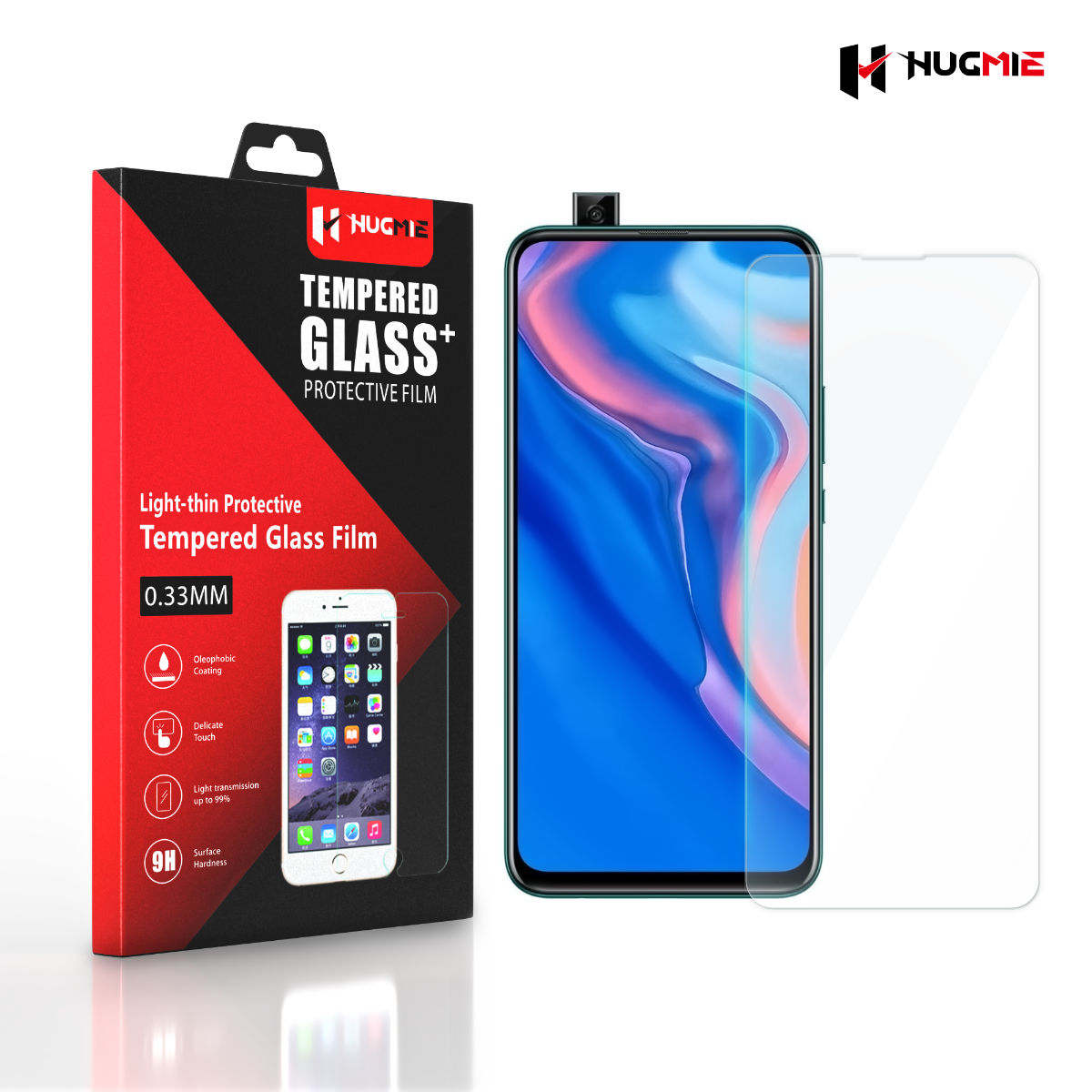 2 Pack Huawei P Smart Z Glass Screen Protector | Hugmie 