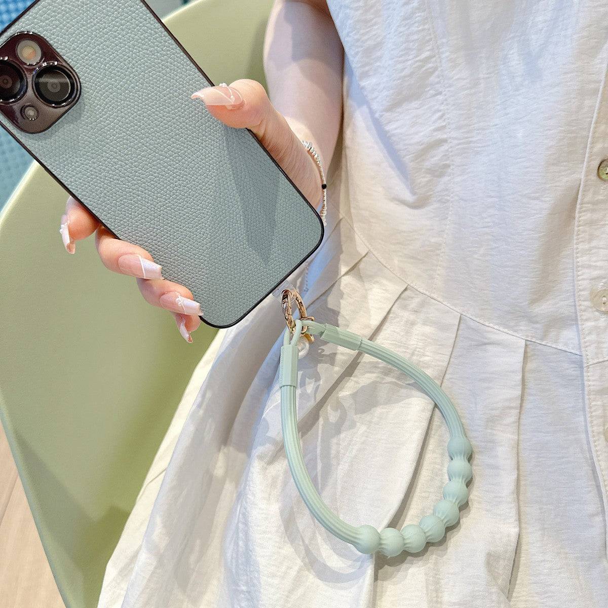 Silicone Beaded Universal Phone Wrist Lanyard - Hugmie