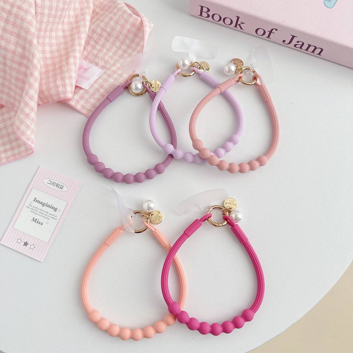 Silicone Beaded Universal Phone Wrist Lanyard - Hugmie