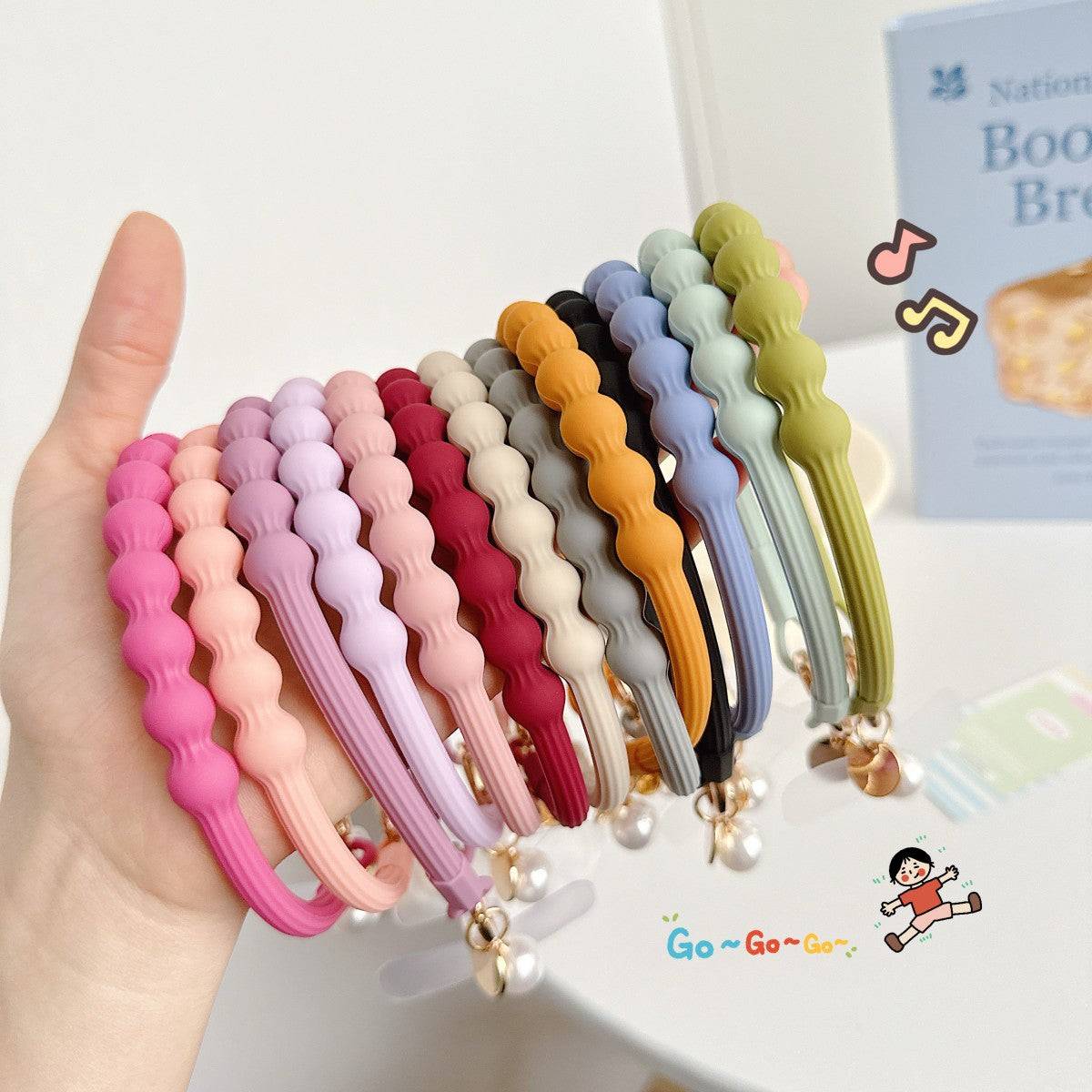 Silicone Beaded Universal Phone Wrist Lanyard - Hugmie