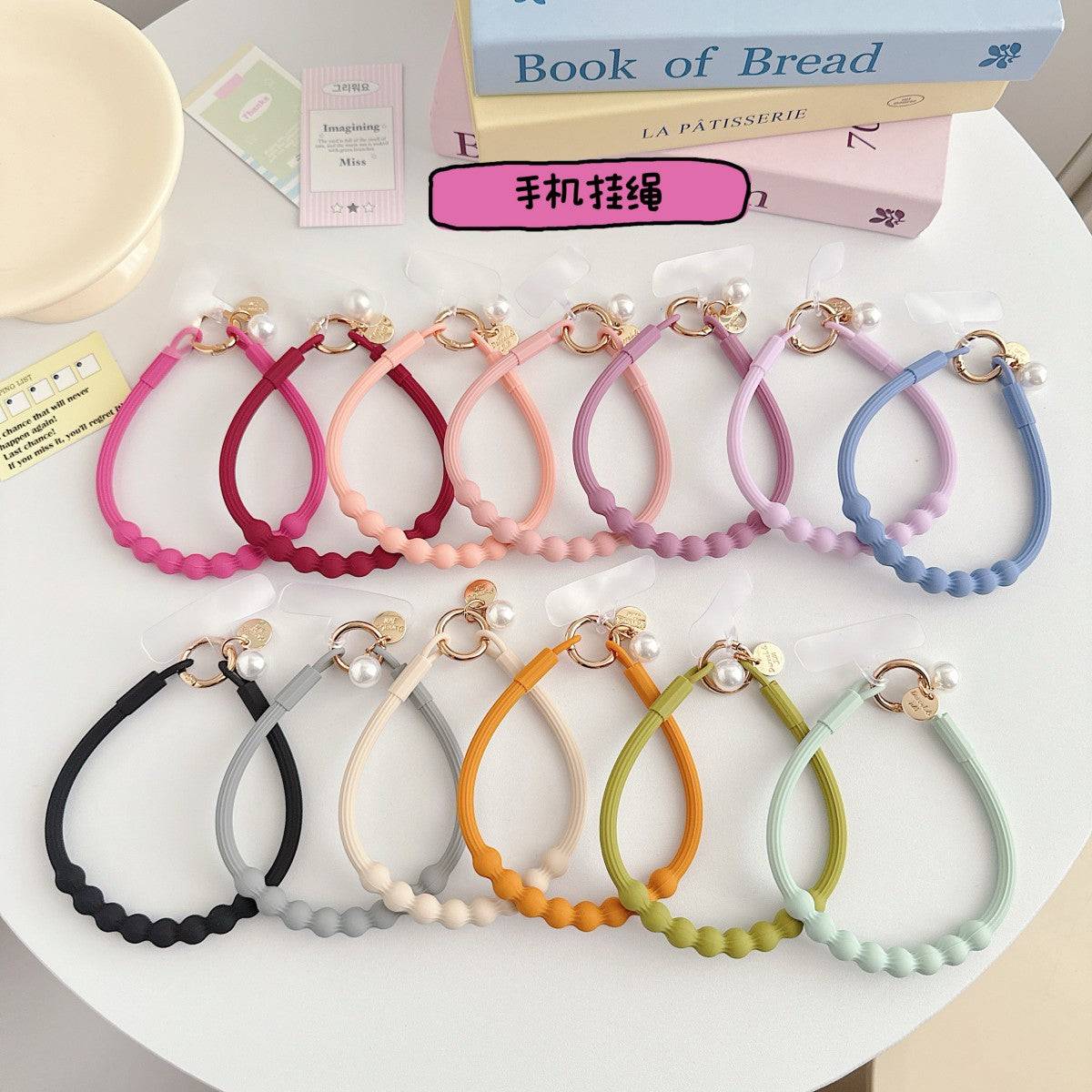 Silicone Beaded Universal Phone Wrist Lanyard - Hugmie